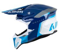 Airoh Wraaap Conquer Casco Cross unisex bianca, taglia S