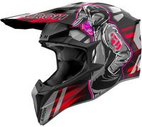 CASCO AIROH OFFROAD WRAAAP CYBER RED MATT XL