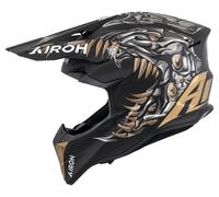 Airoh Wraaap Cyborg Casco Cross unisex nero, taglia L