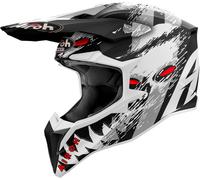 Airoh Wraaap Demon, casco a croce S male Opaco Nero/Bianco/Grigio