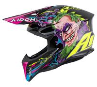 Airoh Wraaap Music Casco Cross Nero/Lilla S