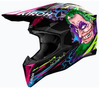 Airoh Wraaap Music, casco da motocross L female Nero/Verde/Blu/Fucsia