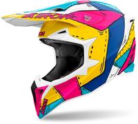 Airoh Wraaap Paint Casco da motocross, multicolore, taglia XS per maschi