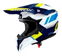Airoh Casco Off-Road WRAAAP VISION Giallo/Blu Gloss Taglia S