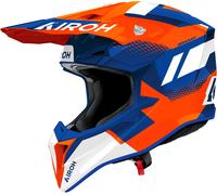 Airoh Wraaap Vision, casco da motocross S female Blu/Arancione Fluo/Bianco