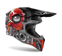 Airoh Wraap Alien Casco Motocross, nero-rosso, taglia XL