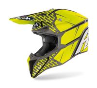 Airoh Wraap Idol Casco Motocross, Giallo opaco, Taglia S (55/56)