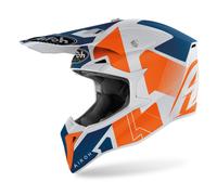 Airoh Wraap Raze Casco Motocross, Arancione opaco, Taglia S (55/56)
