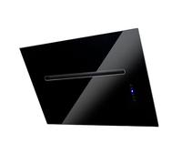 AIRONE cappa da parete HAMLET versione filtrante in vetro NERO da 60 cm
