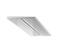 AIRONE cappa da soffitto VERDI da 90 o 120 cm in vetro bianco