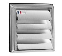 AIROPE Griglia di Aerazione in Acciaio Inossidabile 125 mm -Resistente alle Intemperie con Lamelle di Chiusura Automatica Antiritorno-Perfetta per Asciugatrici,Cappa, Ventilazioni,Condotti di Scarico