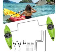 AIROW Stabilizzatori per Kayak, stabilizzatori per Canoe, Kit di Sistema per stabilizzatori e stabilizzatori per Kayak con Accessori per l'installazione e Asta per Bracci Sidekick