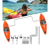 AIROW Stabilizzatori per Kayak, stabilizzatori per Canoe, Kit di Sistema per stabilizzatori e stabilizzatori per Kayak con Accessori per l'installazione e Asta per Bracci Sidekick