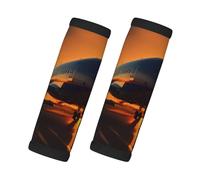 Airplane At Sunset Print Travel Essentials - Maniglie per bagagli, confezione da 2