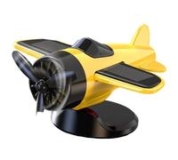 Airplane Car, Sun Powered Auto Dashboard Ornaments, 3.74 Inch Compact & Sturdy, Rotating Decoration Toy Fan Drifting Model for Men, Kids, Vehicle Interior Collectibles, and Drivers