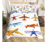 Airplane Copripiumino Aircraft Flying Bedding Set Elicottero Volare Aereo Consolatore Copertura Biancheria da Viaggio & Biancheria 3Pcs Cerniera Doppia Dimensione