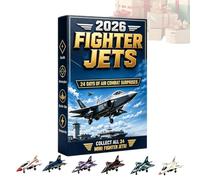 Airplane Countdown Calendar, Holiday Advent Box, Acrylic Aircraft Set