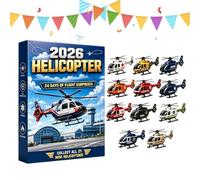 Airplane Countdown Calendar, Holiday Advent Box, Acrylic Aircraft Set