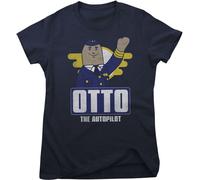 Airplane! Maglietta da donna OTTO The Autopilot Girly Tee PM-5-AIRPL002 XXL Blu