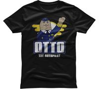Airplane! Maglietta OTTO The Autopilot PM-1-AIRPL002 4XL Nero