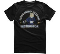 Airplane! Maglietta Otto's School Of Flying PM-1-AIRPL004 S Nero