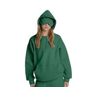 Airplane Mode Travel Hoodie with Eye Mask,Hoodie with Eye Mask Built in,2025 New Comfort Airplane Mode Travel Hoodies (Dark Green,L)