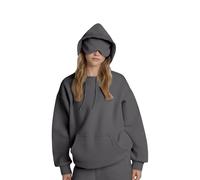 Airplane Mode Travel Hoodie with Eye Mask,Hoodie with Eye Mask Built in,2025 New Comfort Airplane Mode Travel Hoodies (Dark Gray,XL)