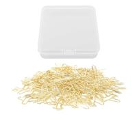 Airplane Paper Clips 100Pcs | Metal Document Clips for Office/School/Home | Cute Planner Clips & Bookmarks, Lightweight Multipurpose Paperclips (Gold)