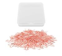 Airplane Paper Clips 100Pcs | Metal Document Clips for Office/School/Home | Cute Planner Clips & Bookmarks, Lightweight Multipurpose Paperclips (Rose Gold)