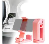 Airplane Phone Mount con rotazione a 360° - Portable, Foldable and Universal Phone Clip for Hands-Free Viewing on Flights, Cruises, and Desks. Ideale come regalo da viaggio per creatori di contenuti