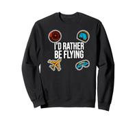 Airplane Pilot Aviator I'd Rather Be Flying Felpa
