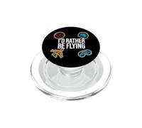 Airplane Pilot Aviator I'd Rather Be Flying PopSockets PopGrip per MagSafe