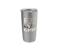 Airplane Raptor F-22, Uomo, Donna Bicchiere termico in acciaio inox doppia parete