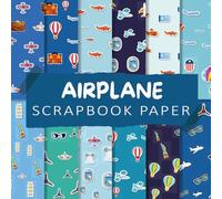 Airplane scrapbook paper: Double Sided 8.5"x 8.5" Decorative Craft Paper for Card Making, Decoupage, Origami, and Various Crafting Projects