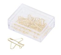 Airplane Shaped Paper Clips, Pack of 100 Portable Anti Rust Electroplating Gold Cute Airplane Shaped Metal Paperclips for Office Supplies Home School Wedding Decoration