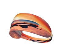 Airplane Sunsets Sky Sport Fascia Per Uomini Donne Tennis Fascia Sudore Per Allenamento Sportivo Fasce Elastiche Per La Corsa