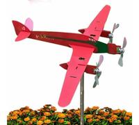 Airplane Wind Spinner 30 * 8cm | Decorative Wind Sculpture Metal Windmill - Garden Pinwheels WindArt For The Yard, Patio, Patio, Lawn, Farm, Window Ornaments