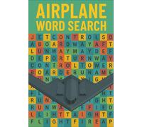Airplane Word Search Book: Word Searches with Easy to Read Print about Turbulence, Aircraft, Aviation, and More | 6x9 inches, 110 pages | 50+ Puzzles ... Gift for Birthdays, Holidays and Free Time