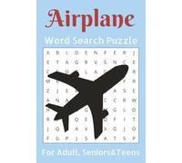 Airplane word search puzzle: Airline Plane Pilot and airport Themed Puzzles. For Adults With Easy to Read, Flight, Print, | 6x9 inches, 110 pages | ... Puzzles | Gift for vacation, holidays and re