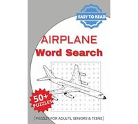 Airplane Word Search Puzzle Book: Easy to Read Prints about Airplanes, Aviation and More | 6x9 inches, 110 pages | 50+ Puzzles ... Gift for Vacations, Holidays and Relaxation