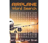 Airplane word search puzzle book: Mental takeoff required - 55 challenges, in a 6x9 cockpit size