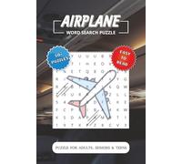 Airplane Word Search Puzzle Book: Themed Word Searches with Easy to Read Print about Airplane, Aviation, Aircraft and More | 6x9 inches, 110 pages | ... & Airplane Lovers, Holidays and Free Times