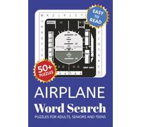 Airplane Word Search Puzzle Book: Word Searches with Easy to Read Print about Aeroplane, Aviation, Pilot and More | 6x9 inches, 110 pages | 50+ Puzzles ... Gift for Vacations, Holidays and Free Times