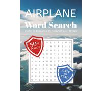 Airplane Word Search Puzzle Book: Word Searches with Easy to Read Print about Aeroplane, Aviation, Pilot and More | 6x9 inches, 110 pages | 50+ Puzzles ... Gift for Vacations, Holidays and Free Times