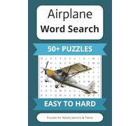 Airplane Word Search Puzzle Book: Word Searches with Easy to Read Print about Airplane, Airport, Travel and More | 6x9 inches, 110 pages | 50+ Puzzles Gift for Vacations,Holidays and Free Times