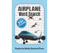 Airplane Word Search Puzzle Book: Word Searches with Easy to Read Print about Airplane, Aviation, Airports and More | 6x9 inches, 110 pages | 50+ ... Gift for Vacations, Holidays and Free Times