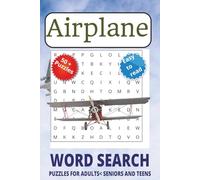 Airplane Word Search Puzzle Book: Word Searches with Easy to Read Print about Airplanes,Aircraft,Airliner and More | 6x9 inches, 111 pages | 50 + ... Gift for Vacations, Holidays, and Free Times.