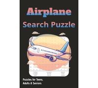 AIrplane Word Search Puzzle Book: Word Searches with Easy to Read Print about Airplanes, Aircrafts, Mechanics, and More | 6x9 inches, 110 pages | 50+ ... Gift for Vacations, Holiday and Free Times