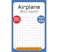Airplane Word Search Puzzle Book: Word Searches with Easy to Read Print about Airplanes, Flying, Aviation and More | 6x9 inches, 110 pages | 50+ ... Gift for Vacations, Holidays and Spare Times