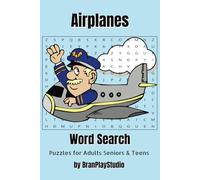 Airplane word search: Word Searches with easy to Read Print about Types of Aircraft, Air Shows and Stunts, Travel Destination and More | 6x9 inches, | ... Gift for Vacations, Holidays and Free Times